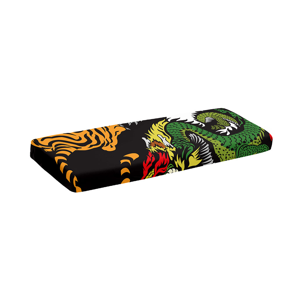 Tiger And Dragon Yin Yang Print Piano Keyboard Cover