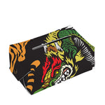 Tiger And Dragon Yin Yang Print Rectangle Tissue Box Cover