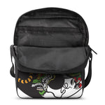 Tiger And Dragon Yin Yang Print Rectangular Crossbody Bag