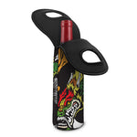 Tiger And Dragon Yin Yang Print Single Neoprene Wine Tote
