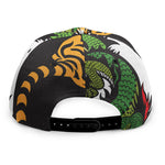 Tiger And Dragon Yin Yang Print Snapback Cap