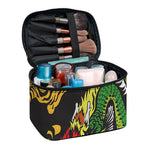 Tiger And Dragon Yin Yang Print Travel Makeup Bag
