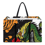 Tiger And Dragon Yin Yang Print Utility Tote Bag