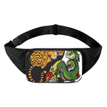 Tiger And Dragon Yin Yang Print Waist Bag