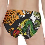 Tiger And Dragon Yin Yang Print Women's Panties