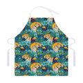 Tiger And Toucan Pattern Print Adjustable Apron