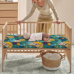 Tiger And Toucan Pattern Print Baby Crib Sheet
