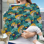 Tiger And Toucan Pattern Print Baby Seat Cover
