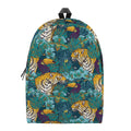 Tiger And Toucan Pattern Print School Backpack