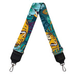Tiger And Toucan Pattern Print Bag Strap