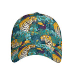 Tiger And Toucan Pattern Print Baseball Cap