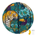 Tiger And Toucan Pattern Print Basketball
