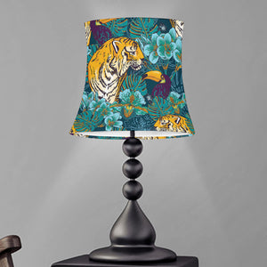 Tiger And Toucan Pattern Print Bell Lamp Shade