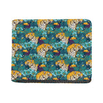 Tiger And Toucan Pattern Print Bifold Wallet