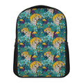 Tiger And Toucan Pattern Print Casual Backpack