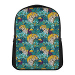Tiger And Toucan Pattern Print Casual Backpack
