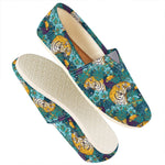 Tiger And Toucan Pattern Print Casual Shoes