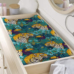 Tiger And Toucan Pattern Print Changing Pad Cover