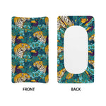 Tiger And Toucan Pattern Print Changing Pad Cover