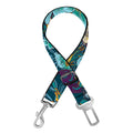 Tiger And Toucan Pattern Print Dog Seat Belt