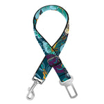 Tiger And Toucan Pattern Print Dog Seat Belt