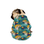 Tiger And Toucan Pattern Print Dog Zip Up Jacket