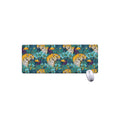 Tiger And Toucan Pattern Print Extended Mouse Pad