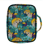 Tiger And Toucan Pattern Print Front Pocket Bible Bag