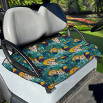 Tiger And Toucan Pattern Print Golf Cart Seat Cover