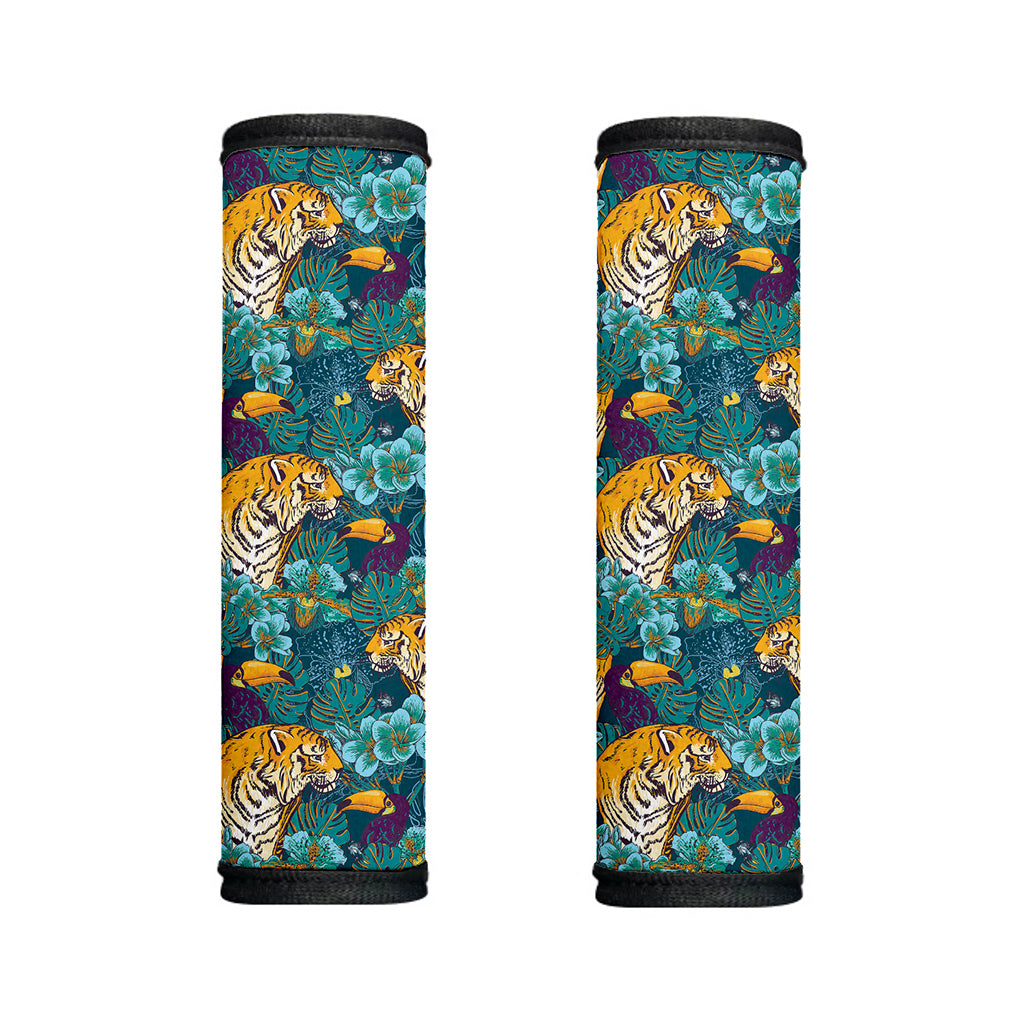 Tiger And Toucan Pattern Print Handle Covers