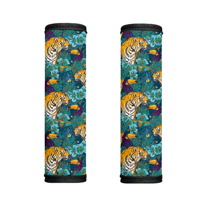 Tiger And Toucan Pattern Print Handle Covers