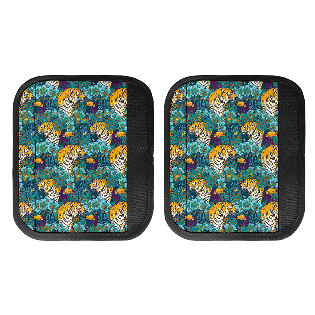 Tiger And Toucan Pattern Print Handle Covers
