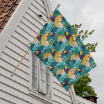 Tiger And Toucan Pattern Print House Flag
