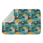 Tiger And Toucan Pattern Print Indoor Door Mat