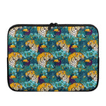 Tiger And Toucan Pattern Print Laptop Sleeve