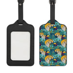 Tiger And Toucan Pattern Print Luggage Tag
