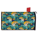 Tiger And Toucan Pattern Print Mailbox Cover