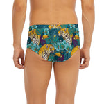 Tiger And Toucan Pattern Print Men's Briefs