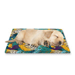 Tiger And Toucan Pattern Print Pet Cooling Mat Cover