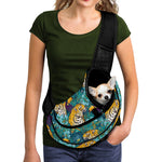 Tiger And Toucan Pattern Print Pet Sling Carrier
