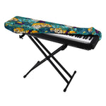 Tiger And Toucan Pattern Print Piano Keyboard Cover
