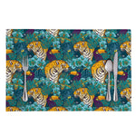 Tiger And Toucan Pattern Print Placemat