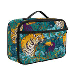 Tiger And Toucan Pattern Print Portable Lunch Bag