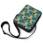 Tiger And Toucan Pattern Print Rectangular Crossbody Bag