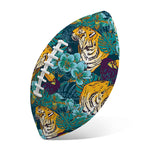 Tiger And Toucan Pattern Print Rugby Ball