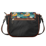 Tiger And Toucan Pattern Print Saddle Bag
