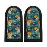 Tiger And Toucan Pattern Print Skillet Handle Cover