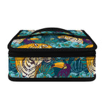 Tiger And Toucan Pattern Print Small Lunch Bag