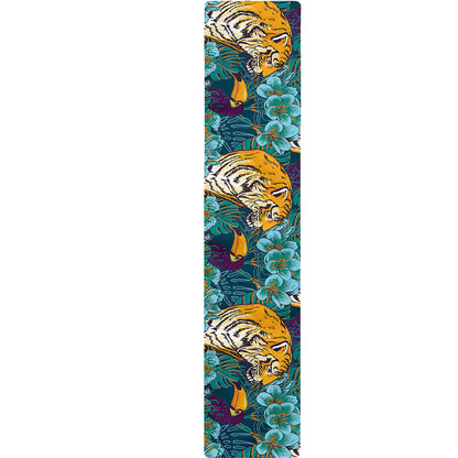 Tiger And Toucan Pattern Print Table Runner