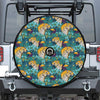 Tiger And Toucan Pattern Print Tire Cover With Camera Hole